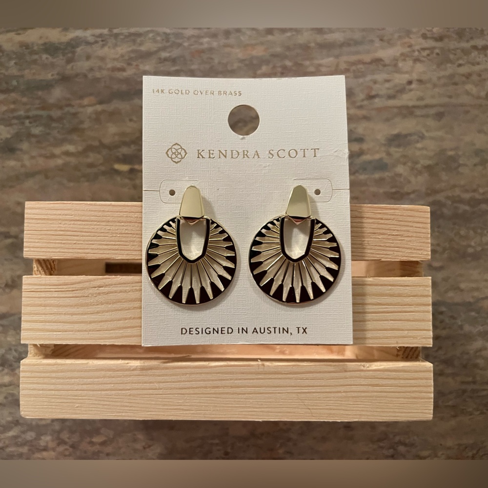 NWT- New, Never worn Kendra Scott 14 kt Gold over brass Earrings.
